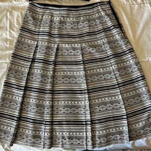 Nine West silk blend drop pleat skirt